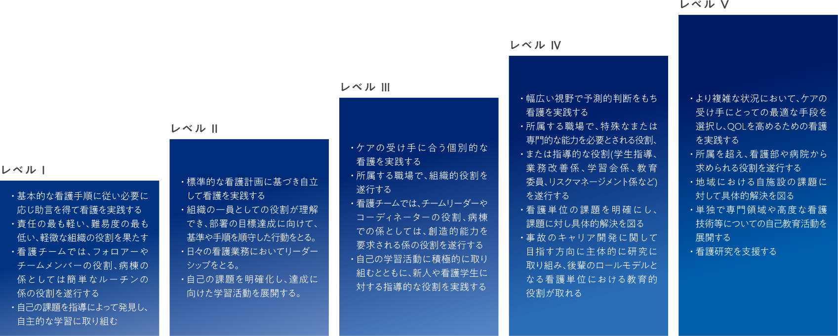 5つのステップ 新入看護職員 年間プログラム始動